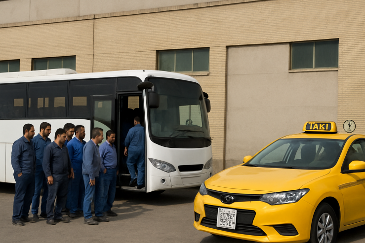 تاکسی شهری برای شیفتها