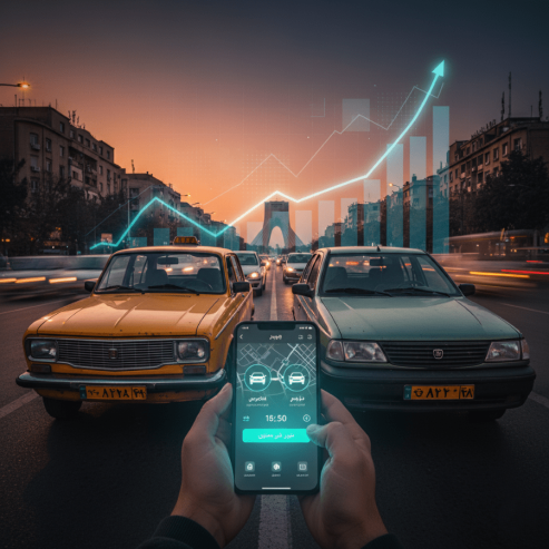 تاریخچه تاکسی اینترنتی در ایران: داستان یک انقلاب شهری از تاکسی‌یاب تا سوپر اپلیکیشن‌ها 🚗💨
