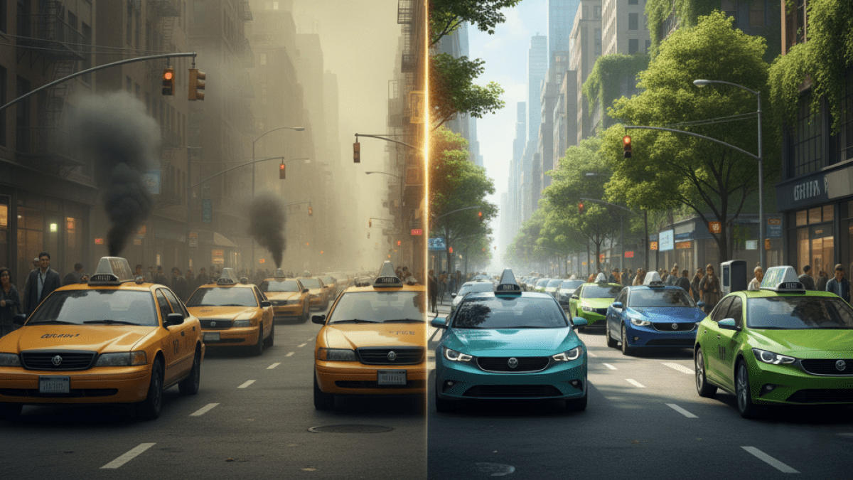 آینده در حرکت است: چرا تاکسی‌های سبز و دوستدار محیط زیست راه‌حل نهایی ترافیک و آلودگی شهرهای ما هستند؟ 🚀