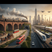 تاریخچه حمل‌ونقل عمومی: سفری شگفت‌انگیز از کالسکه تا وسایل نقلیه هوشمند آینده 🚀