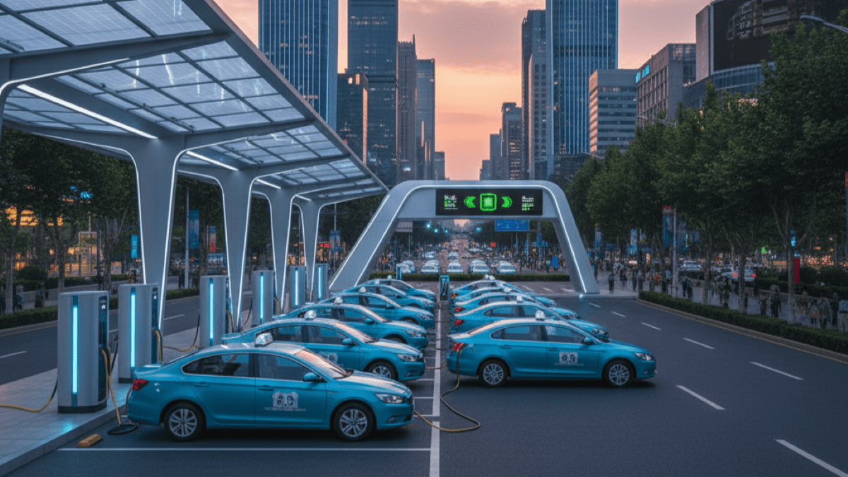 تاکسی‌های برقی در جهان: چگونه این خودروهای ساکت، آیندهٔ شهرهای ما را تغییر می‌دهند ⚡️🚕