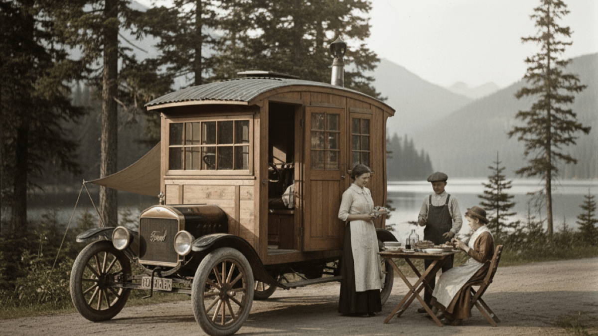 🚐 سفر در زمان: تاریخچه خودروهای مسافرتی و سیر تکامل "خانه‌های چرخ‌دار"