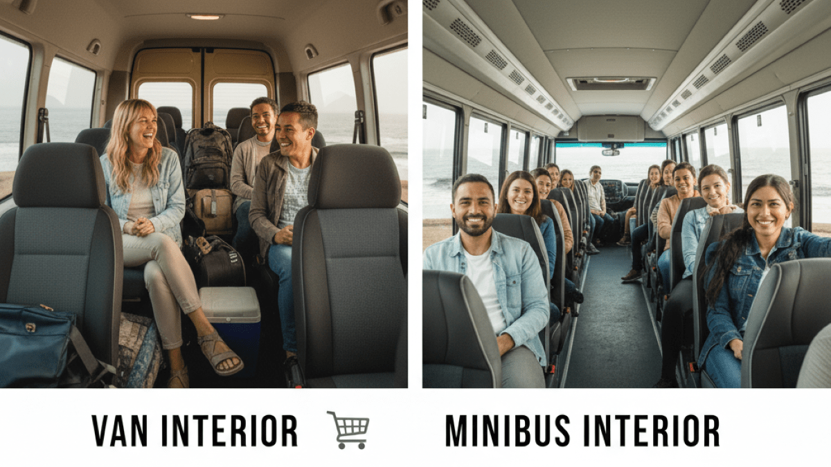 🚐🚌 مقایسه سفر با ون و اتوبوس کوچک: راهنمای نهایی انتخاب همسفر ایده‌آل برای مسیرهای گروهی