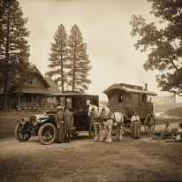 🚐 سفر در زمان: تاریخچه خودروهای مسافرتی و سیر تکامل "خانه‌های چرخ‌دار"